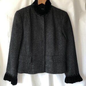 Black Metallic Evening Jacket